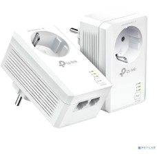 TP-Link TL-PA7027P KIT AV1000 Комплект гигабитных Powerline-адаптеров со встроенной розеткой
