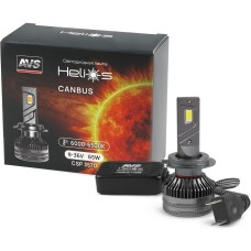 Лампа светодиодная AVS Светодиодная лампа Helios H7/Н18, 9-36V, 65W, 2 шт