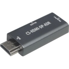 CACTUS Переходник аудио-видео CS-HDMI-DP-ADR HDMI (m)/DisplayPort (f) позолоч.конт. серый