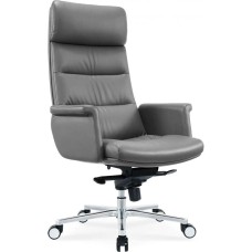 CACTUS Кресло руководителя CS-LGR-DUBLIN темно-серый сиденье темно-серый кожа крестов. алюминий