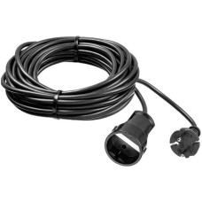 ЗУБР Удлинитель силовой 55023-30 2x0.75кв.мм 1розет. 30м ПВС 10A без катушки черный