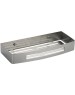 BRIMIX - Полочка литая, прямоугольная, одинарная, из нержавеющей стали, цвет САТИН. 5655-S