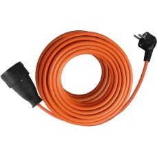 DEFENDER Удлинитель силовой Ext2G-01-50, розеток 1шт, 2x0.75 кв.мм, 6A, 50м, ПВС, без катушки, оранжевый [99853]