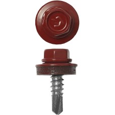 ЗУБР СКМ 3003, 25 х 5.5 мм, рубин.-красн., 1800 шт (10,4 кг.), кровельный саморез, Профессионал (4-300310-55-025-3003)