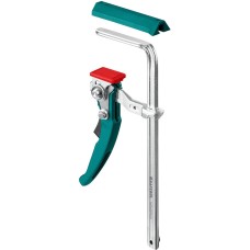 KRAFTOOL KRAFTFLEX, KLT-160, 160/60 мм, универсальная, цельнокованая, рычажная, быстрозажимная, в T-track струбцина (32331-160)