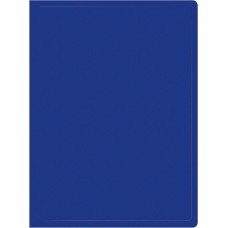 SILWERHOF Папка с 20 прозр.вклад. SE-V20BLU A4 пластик 0.5мм синий