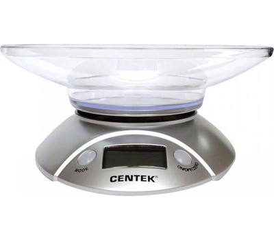Весы кухонные CENTEK CT-2451 серебро/черный