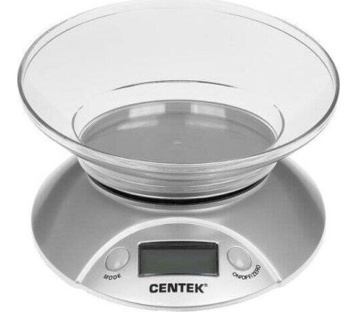 Весы кухонные CENTEK CT-2451 серебро/черный