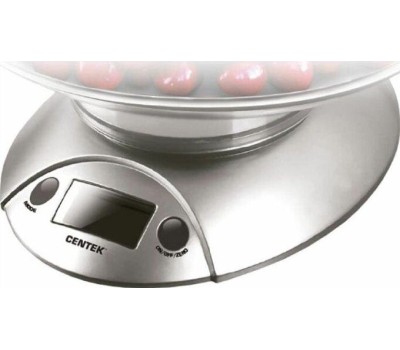 Весы кухонные CENTEK CT-2451 серебро/черный