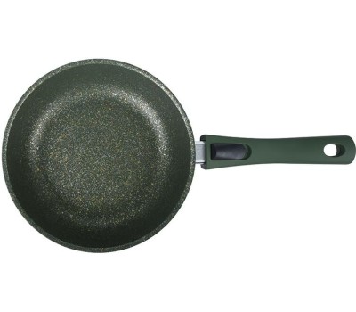 Сковорода КУКМОР 221tsml а/пр литая 22см съемн/руч Trendy style malachite