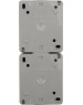 KRANZ (KR-78-0616) БЛОК ВЕРТИКАЛЬНЫЙ 2 РОЗЕТКИ (КЕРАМИКА) INDUSTRIAL IP54 С ЗАЗЕМЛЕНИЕМ, О/У, СЕРЫЙ