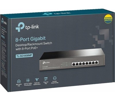 Коммутатор TP-LINK TL-SG1008MP