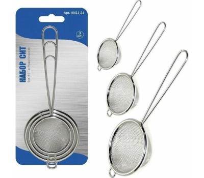 Набор сит MULTIDOM Набор сит. 3 шт. (7,8,9 см) AN11-21