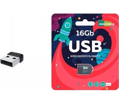 Флэш-накопитель MORE CHOICE (4610196404900) MF16-2 - черный