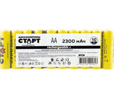 Аккумулятор СТАРТ (17569) HR6 AA 2300mah NIMH-SH10