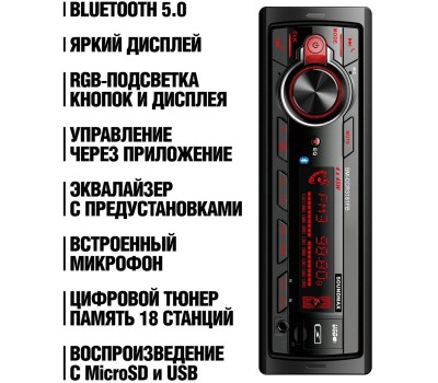 Автомагнитола SOUNDMAX SM-CCR3181FB