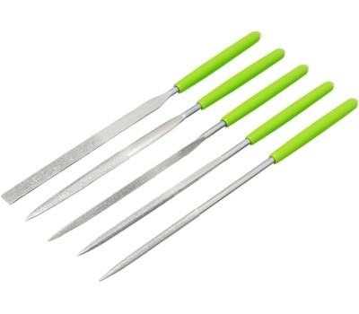 СИБРТЕХ Набор надфилей алмазных, 140 х 50 х 3 мм, 5 шт 158307