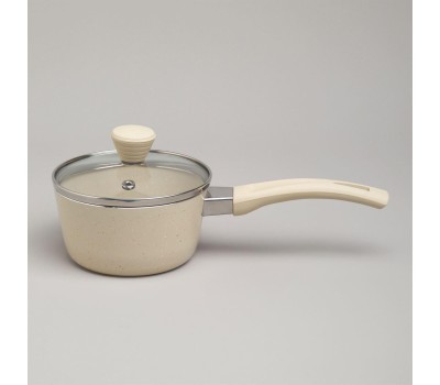 Ковш AGNESS 906-258 со стекл.крышкой 600мл 12*6см