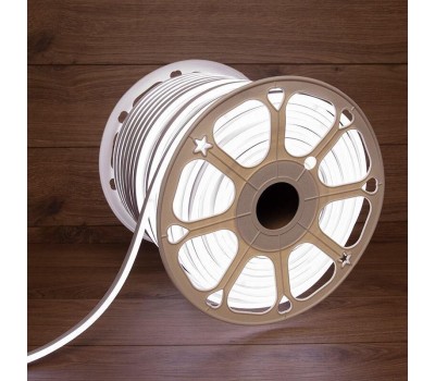 NEON-NIGHT Гибкий неон 8х16мм двухсторонний 120 LED/м БЕЛЫЙ 24В бухта 50м (3 комплекта подключения)