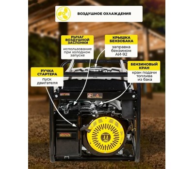 Генератор HUTER DY5000L 4,5кВт 64/1/5