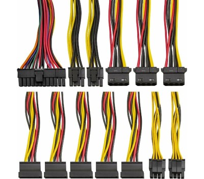 Exegate EX260640RUS Блок питания 450W Exegate 450PPE, ATX, black, APFC, 12cm, 24p+(4+4)p, PCI-E, 3*IDE, 5*SATA, FDD