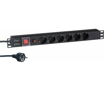 комплектующие для ТШ Exegate EX280831RUS Блок розеток ExeGate ServerPro PDU-19H606 Al-6S-EU2-SW-O, 19