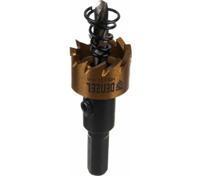 Коронка DENZEL Коронка по металлу HSS, 20 мм, нитридтитановое покрытие 724101