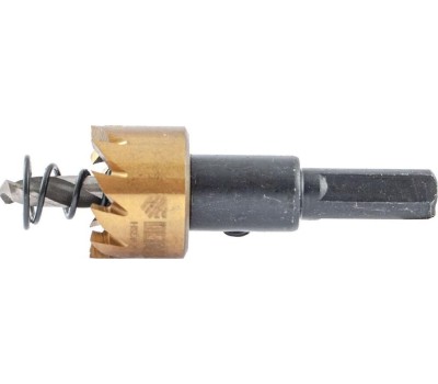 Коронка DENZEL Коронка по металлу HSS, 20 мм, нитридтитановое покрытие 724101