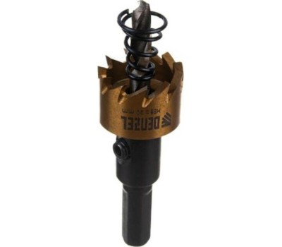 Коронка DENZEL Коронка по металлу HSS, 20 мм, нитридтитановое покрытие 724101