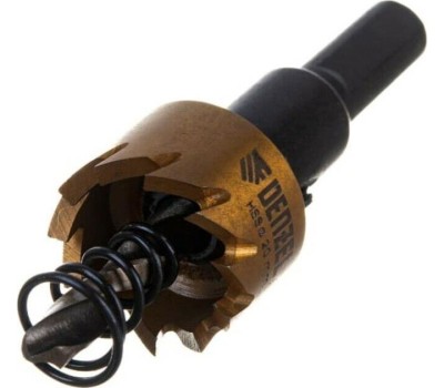 Коронка DENZEL Коронка по металлу HSS, 20 мм, нитридтитановое покрытие 724101