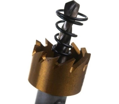 Коронка DENZEL Коронка по металлу HSS, 20 мм, нитридтитановое покрытие 724101