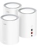 CUDY Бесшовный Mesh роутер M3000, Wi-Fi 6, AX3000, 2.4/5ГГц, 1 LAN, белый, 3 шт. в комплекте [m3000(3-pack) white]