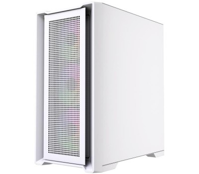 Powercase Alisio Micro X4W V2 LE, Tempered Glass, 4х 120mm ARGB PWM fans, белый, mATX [без встроенного хаба] (CAMCXW-A4-LE)