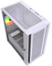 Powercase Alisio Micro X4W V2 LE, Tempered Glass, 4х 120mm ARGB PWM fans, белый, mATX [без встроенного хаба] (CAMCXW-A4-LE)