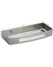 BRIMIX - Полочка литая, прямоугольная, одинарная, из нержавеющей стали, цвет САТИН. 5655-S