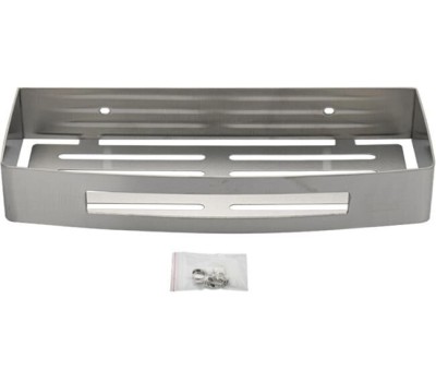 BRIMIX - Полочка литая, прямоугольная, одинарная, из нержавеющей стали, цвет САТИН. 5655-S