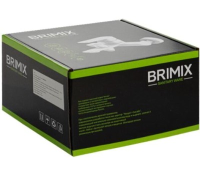 BRIMIX - Смеситель для ванны, c коротким изливом, шаровый, из высокопрочного АБС пластика, цвет БЕЛЫЙ. 5579