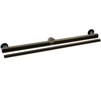 САНАКС - Трап 800х32 мм, нержавеющая сталь, линейный, вертикальный, щелевой, с сухим затвором, двухсторонняя решетка , цвет МАТОВОЕ ЗОЛОТО. 40064