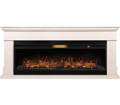 Камин электрический ROYAL THERMO Каминокомплект: Очаг Aurora RTFP/P-AR60LS, портал California 60 IV, молочный