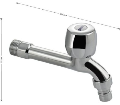 BRIMIX - Кран водоразборный, хромированный, 15 см от стены, металлокерамика 8836