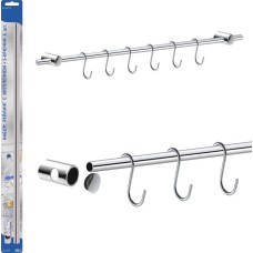 Набор: рейлинг (58см) с креплением MULTIDOM Набор: рейлинг (58см) с креплением+6 S-крючков AN52-125