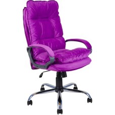 Компьютерное\Офисное кресло ЯРКРЕСЛА Кр85 ТГ СП ХРОМ HT41 (ткань фиолетовая)