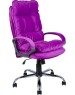 Компьютерное\Офисное кресло ЯРКРЕСЛА Кр85 ТГ СП ХРОМ HT41 (ткань фиолетовая)