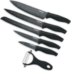 Набор кухонных ножей FUSION SKP6001, black