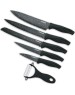 Набор кухонных ножей FUSION SKP6001, black