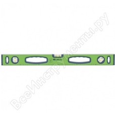 Уровень СИБРТЕХ Уровень алюминиевый УСМ-0,5-2000, фрезерованный, 3 глазка, магнитный, рукоятки, 2000 мм 34121