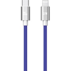 Кабель AKSBERRY (6900327680012) X165 Liquid silicone Type-C -Lightning, синий