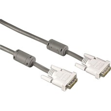HAMA Кабель DVI DVI-D Dual Link (m) - DVI-D Dual Link (m), ферритовый фильтр , 1.8м [00045077]