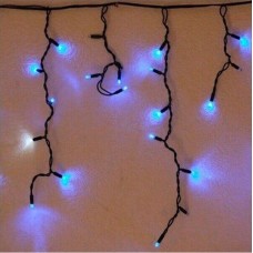 NEON-NIGHT Гирлянда светодиодная Бахрома (Айсикл) 5х0,7м 152 LED ТЕПЛЫЙ БЕЛЫЙ черный каучук 2,3мм IP67 эффект мерцания 230В нужен блок 315-000