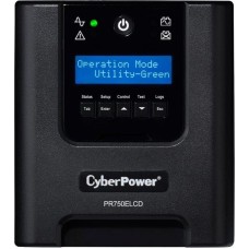 ИБП CYBERPOWER ИБП PR750ELCD {Line-Interactive, Tower, 750VA/675W USB/RS-232/EPO/SNMPslot (6 С13) 12В/7 Ач х 2}